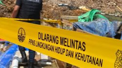 Operasi Penindakan PETI di Gunung Mobungayom Berlangsung Tegang, Aparat Pasang Garis Larangan